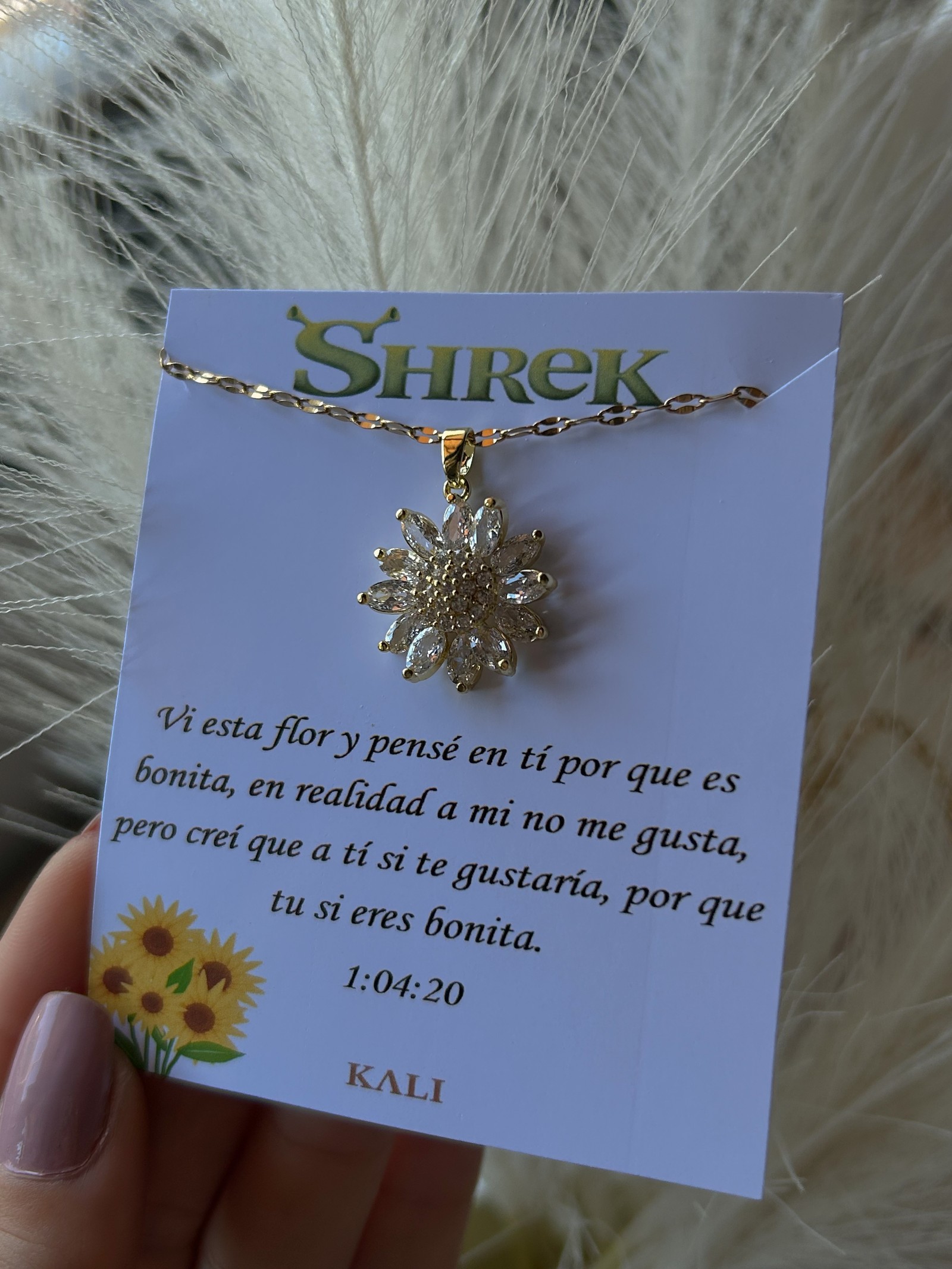 Collar girasol