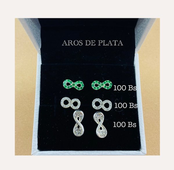 Aros con  forma de infinito