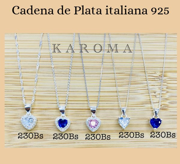 Cadena con dije de corazón