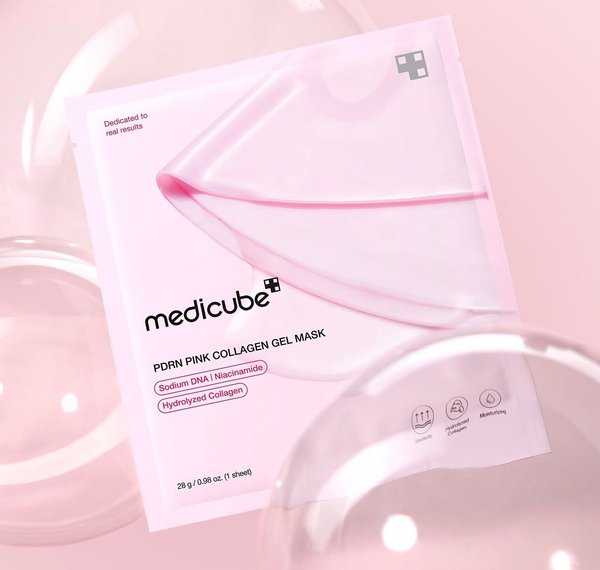 Mascarilla de gel de colágeno rosa Medicube