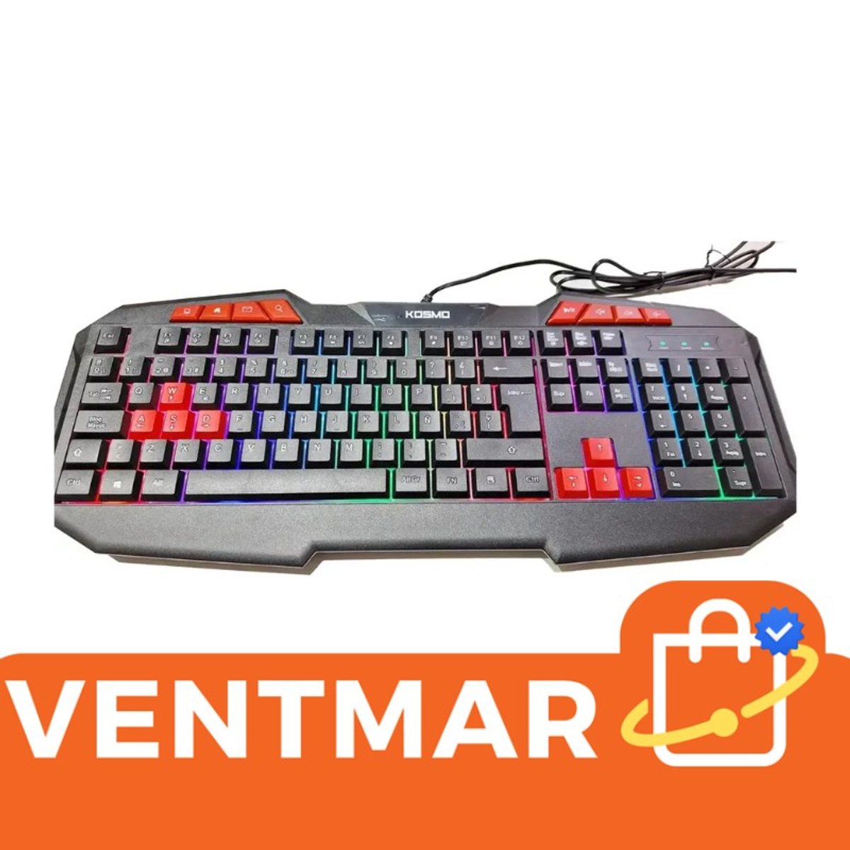 Teclado Gamer Kosmo KD602 Español USB Retroiluminado - 3