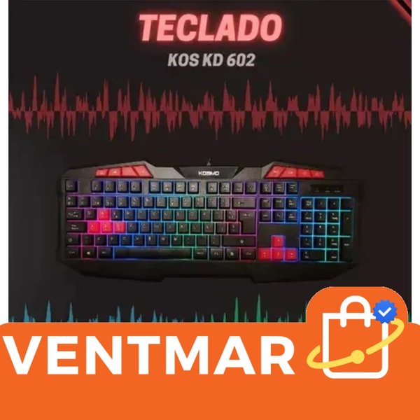 Teclado Gamer Kosmo KD602 Español USB Retroiluminado