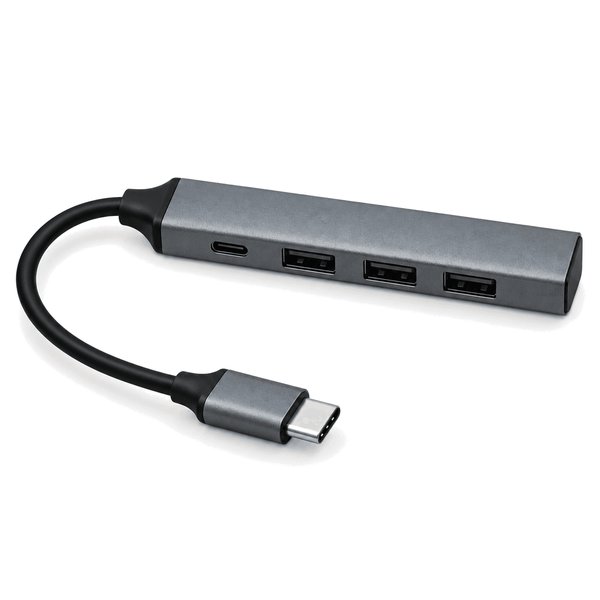 Hub USB Tipo C 4 Puertos Aluminio Notebook PC