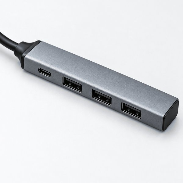 Hub USB Tipo C 4 Puertos Aluminio Notebook PC