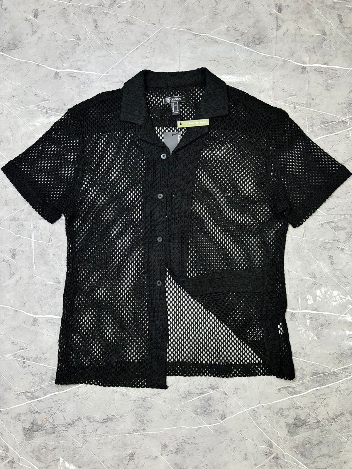 Black Fishnet Shirt ➰