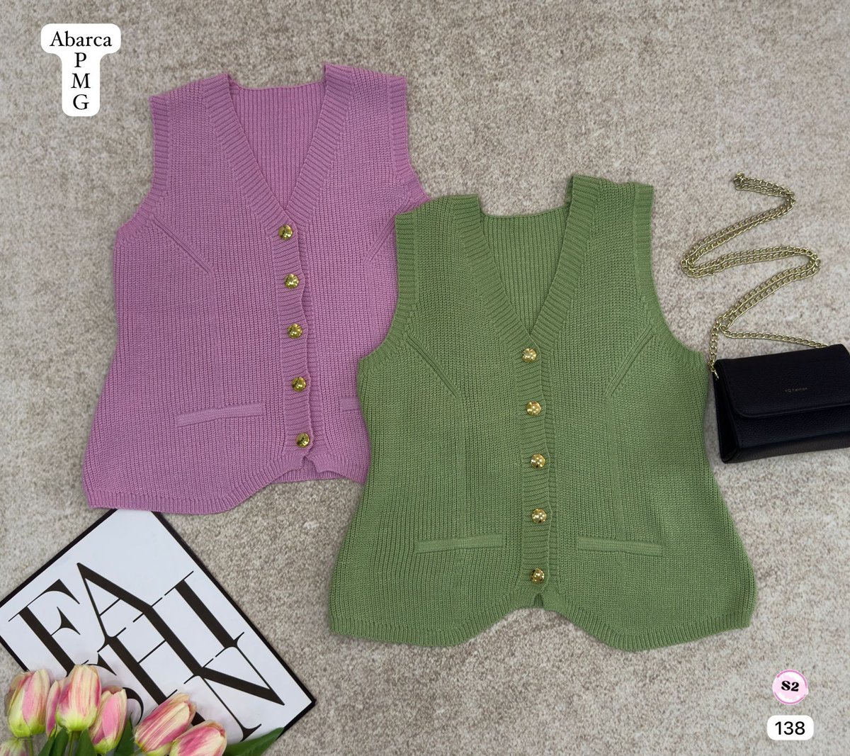 Chalequito de hilo con botones - 6