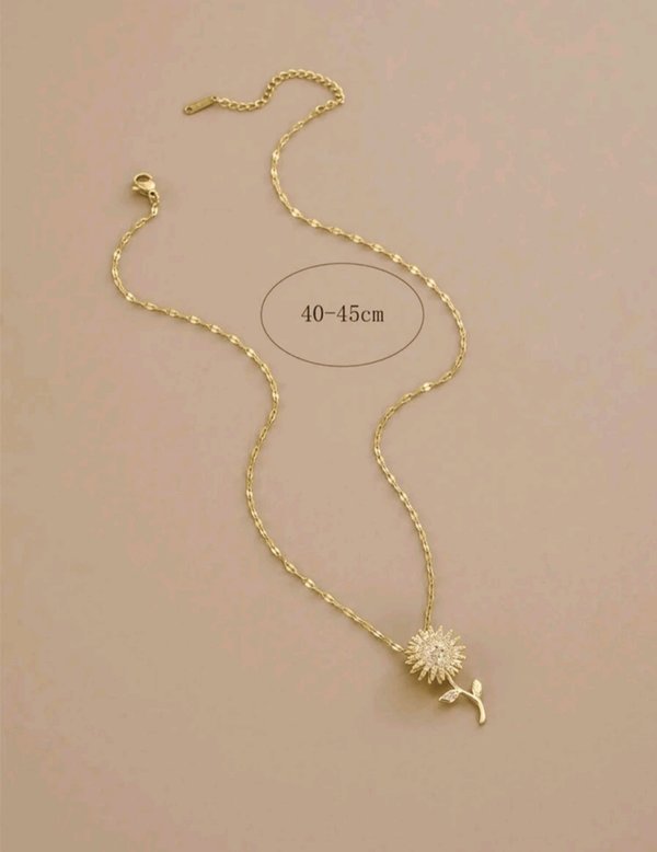 Collar giratorio de girasol 
