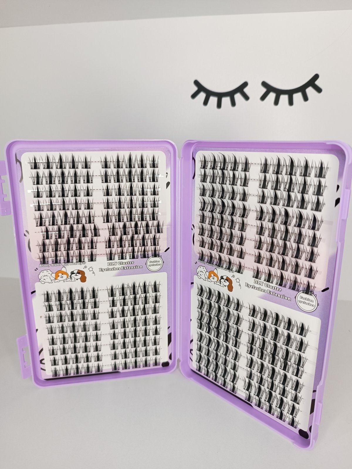 Libro efecto anime 💜 12,13,14mm 320 piezas - 3