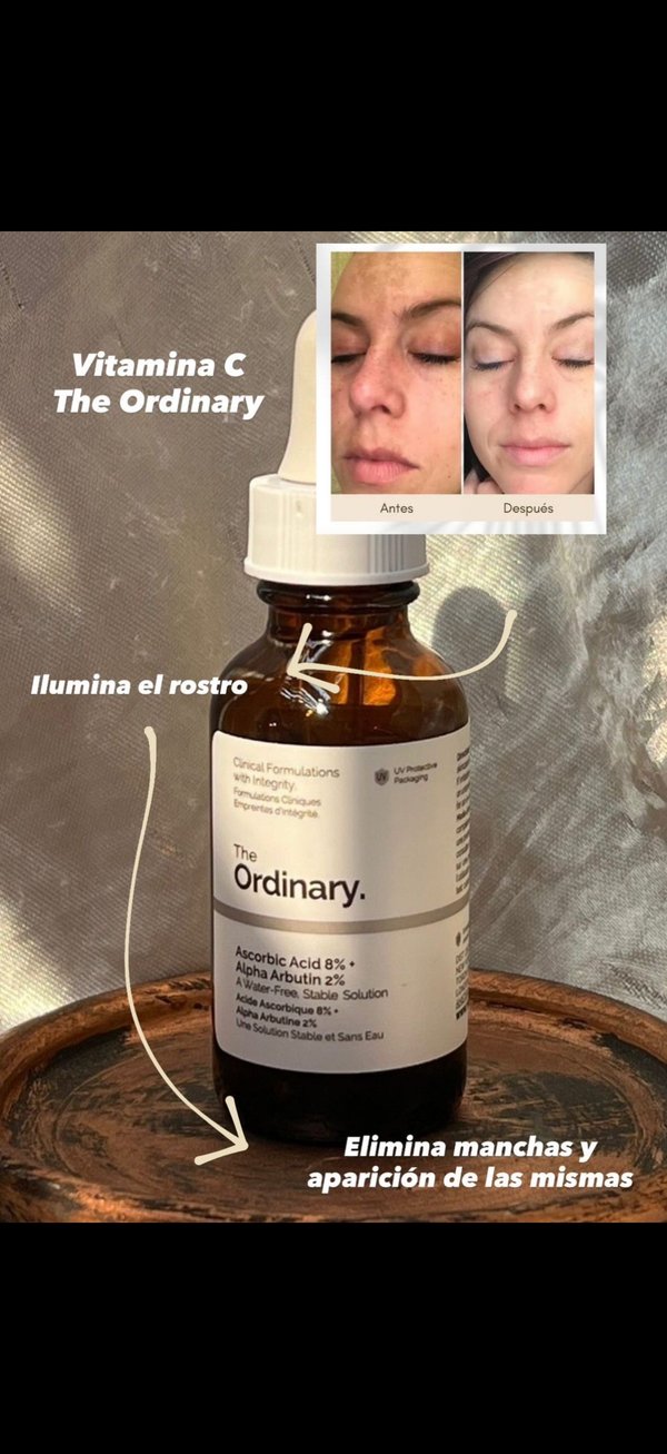 sérum the ordinary Ascorbic Acid 8% + Alpha Arbutin 2%