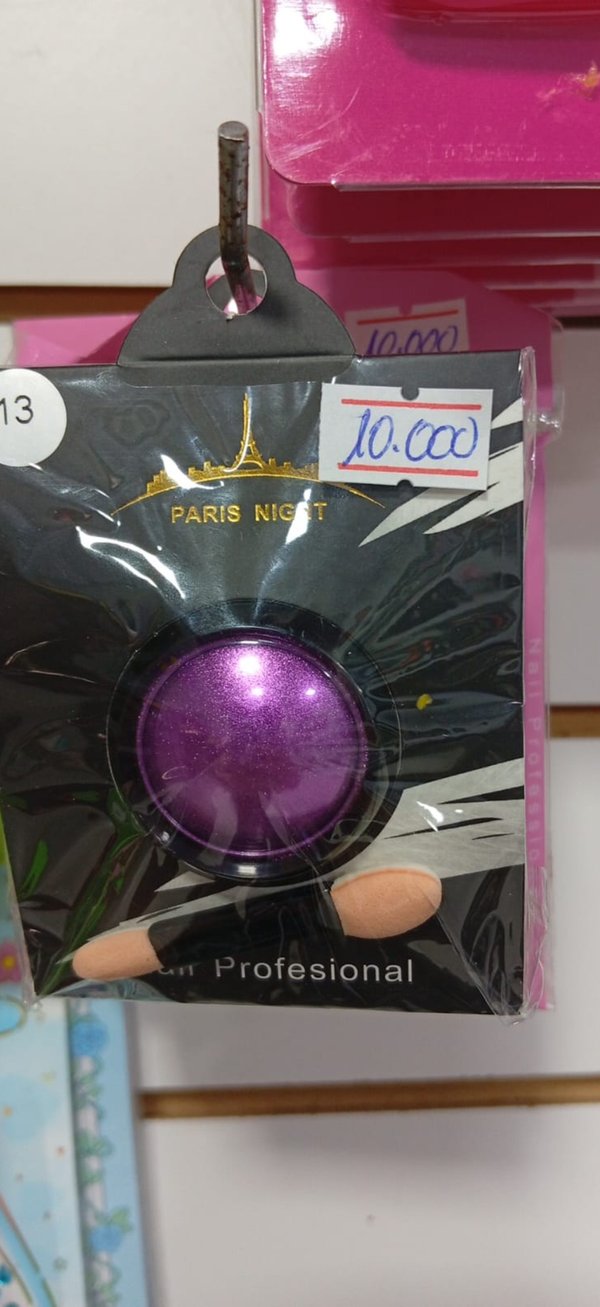 polvos para uñas París night