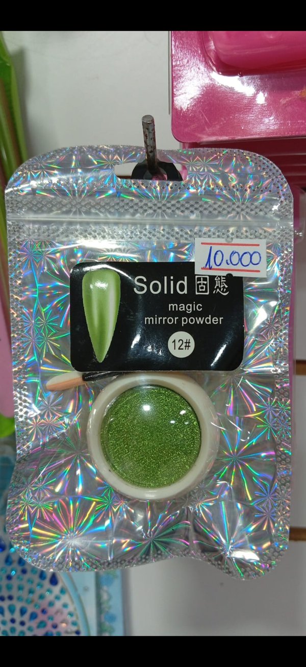 polvo efecto espejo