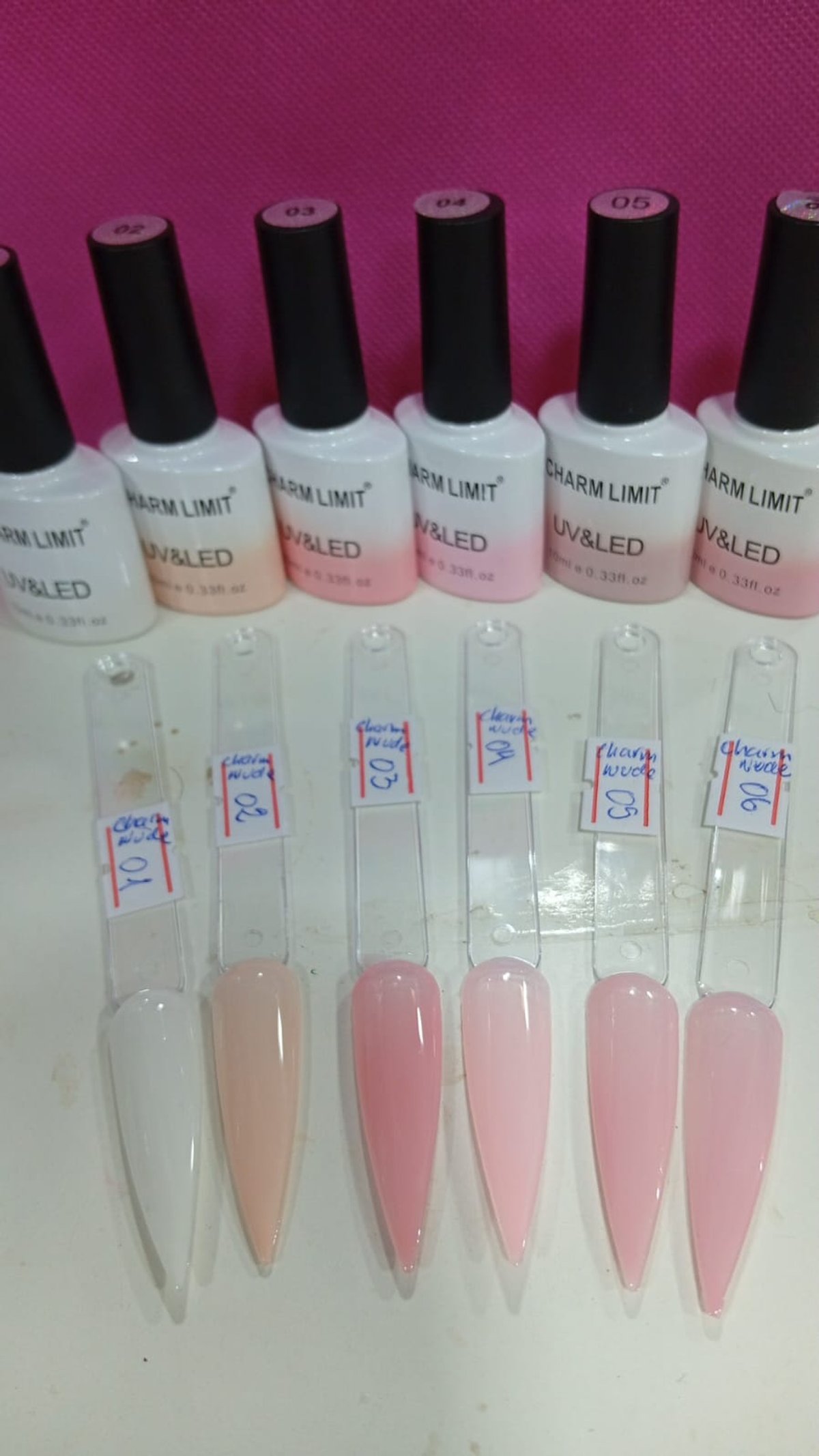 Esmaltes tonos rosa charm limit - 2