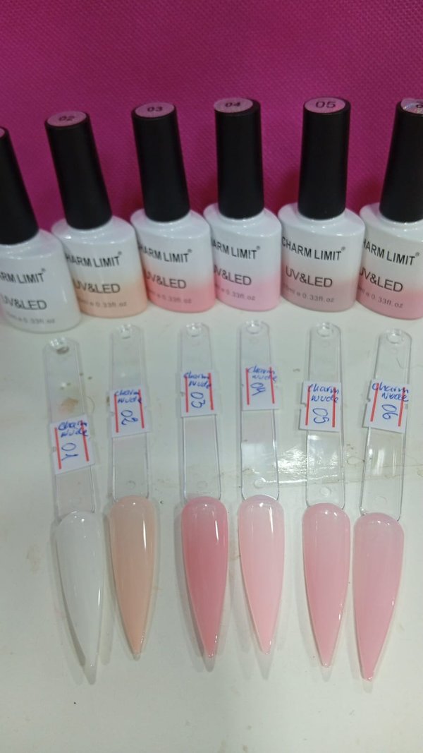 Esmaltes tonos rosa charm limit