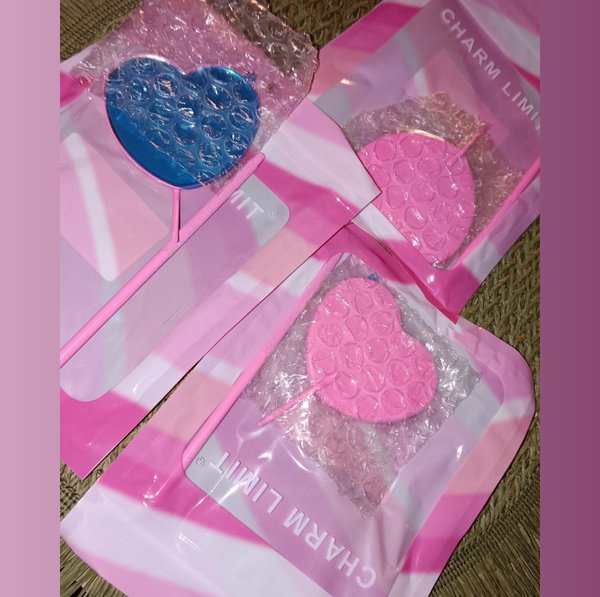 espejito corazón charm