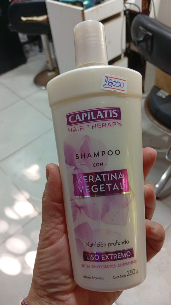 shampoo y acondicionador con Keratina capilatis