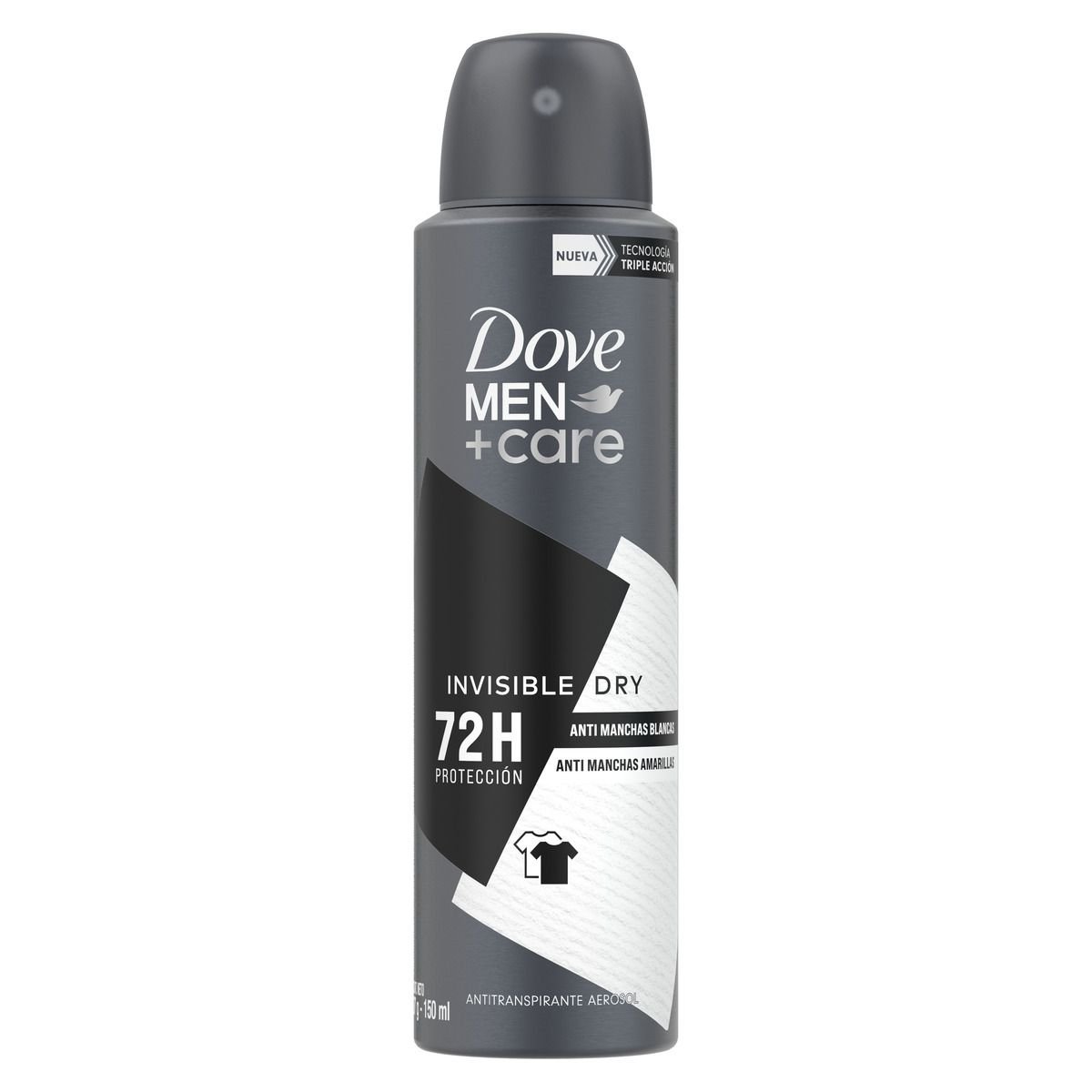 Dove Men+Care Invisible Dry Antitranspirante Aerosol - Frasco de 150 ml