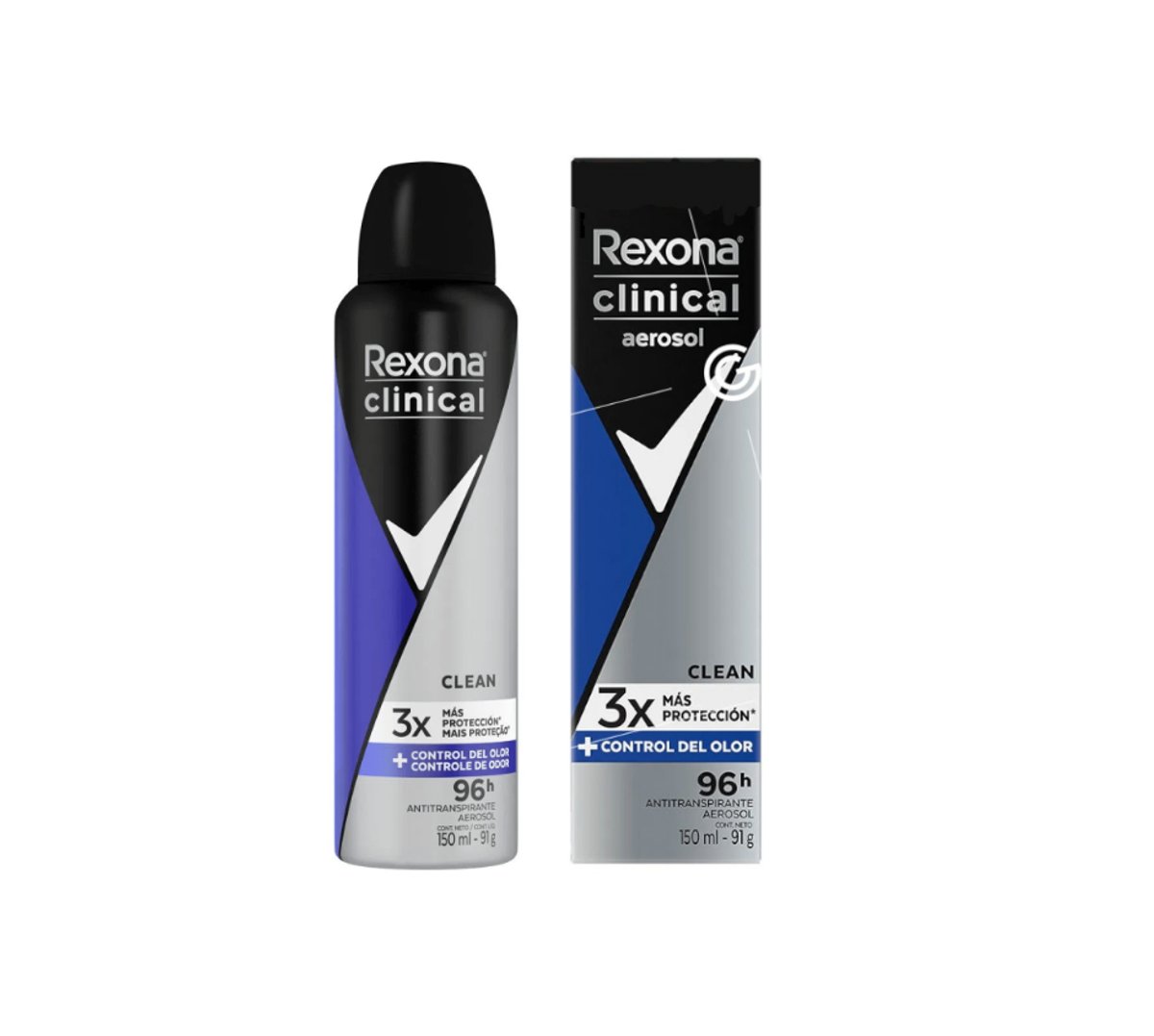 Antitranspirante Rexona Clinical Clean 150ml