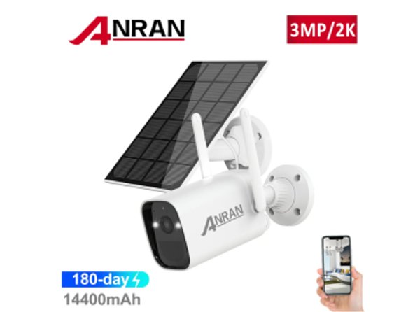 Camara Anran Wifi Con Panel Solar 3mp
