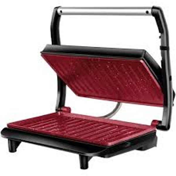 Press Grill Red Ceramic