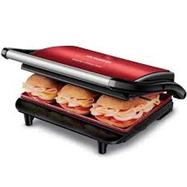 Press Grill Red Ceramic