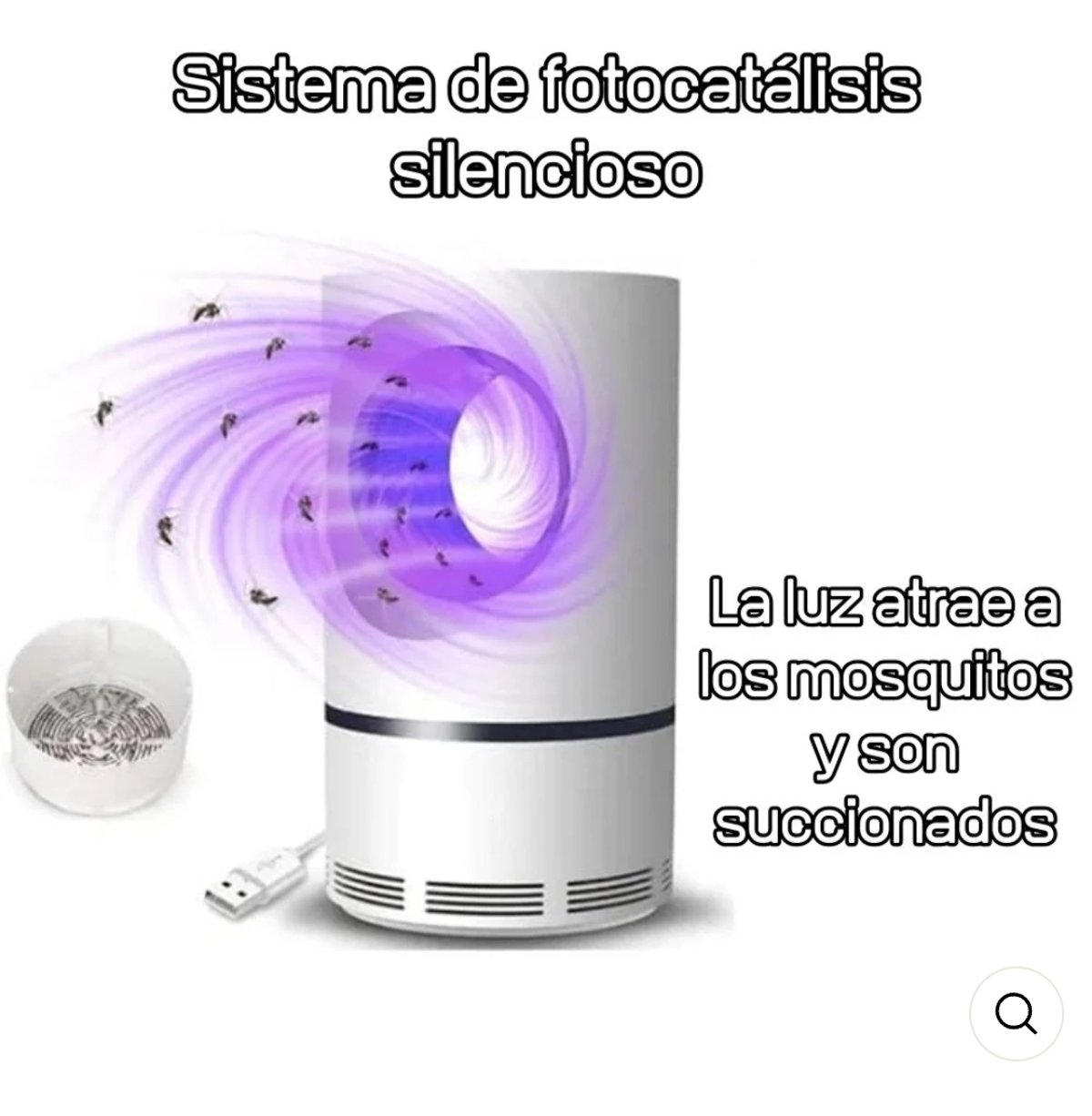 Lámpara mata mosquitos 