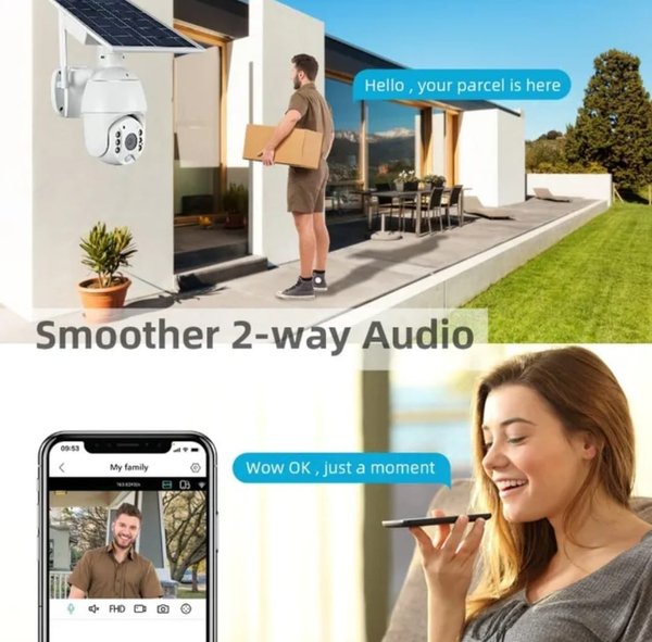 Camara Solar Wifi Cctv Smart