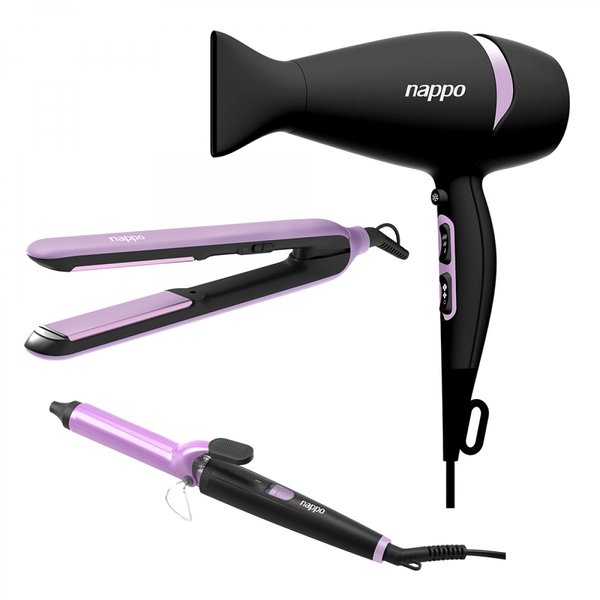 Kit NAPPO 3 En 1 Secador Planchita Bucler