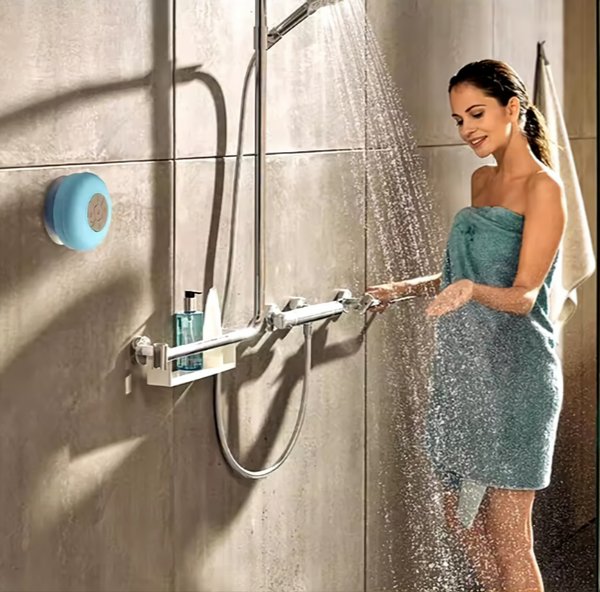 Parlante Para Ducha Impermeable Negro