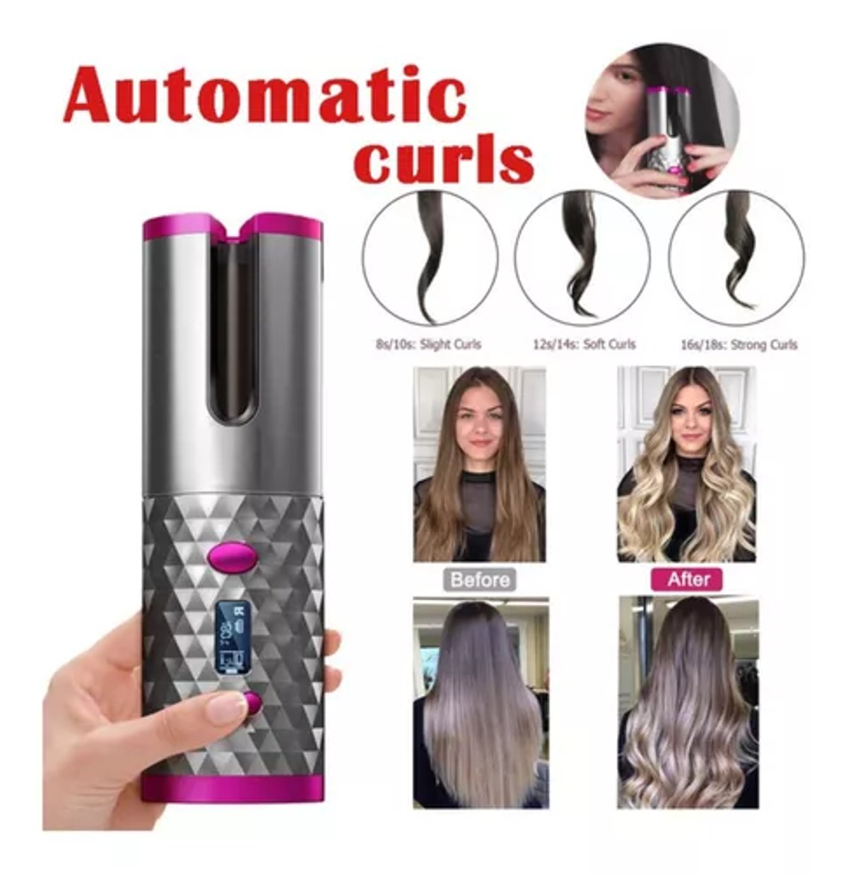 Rizador De Ceramica Inalambrico 360 - 2