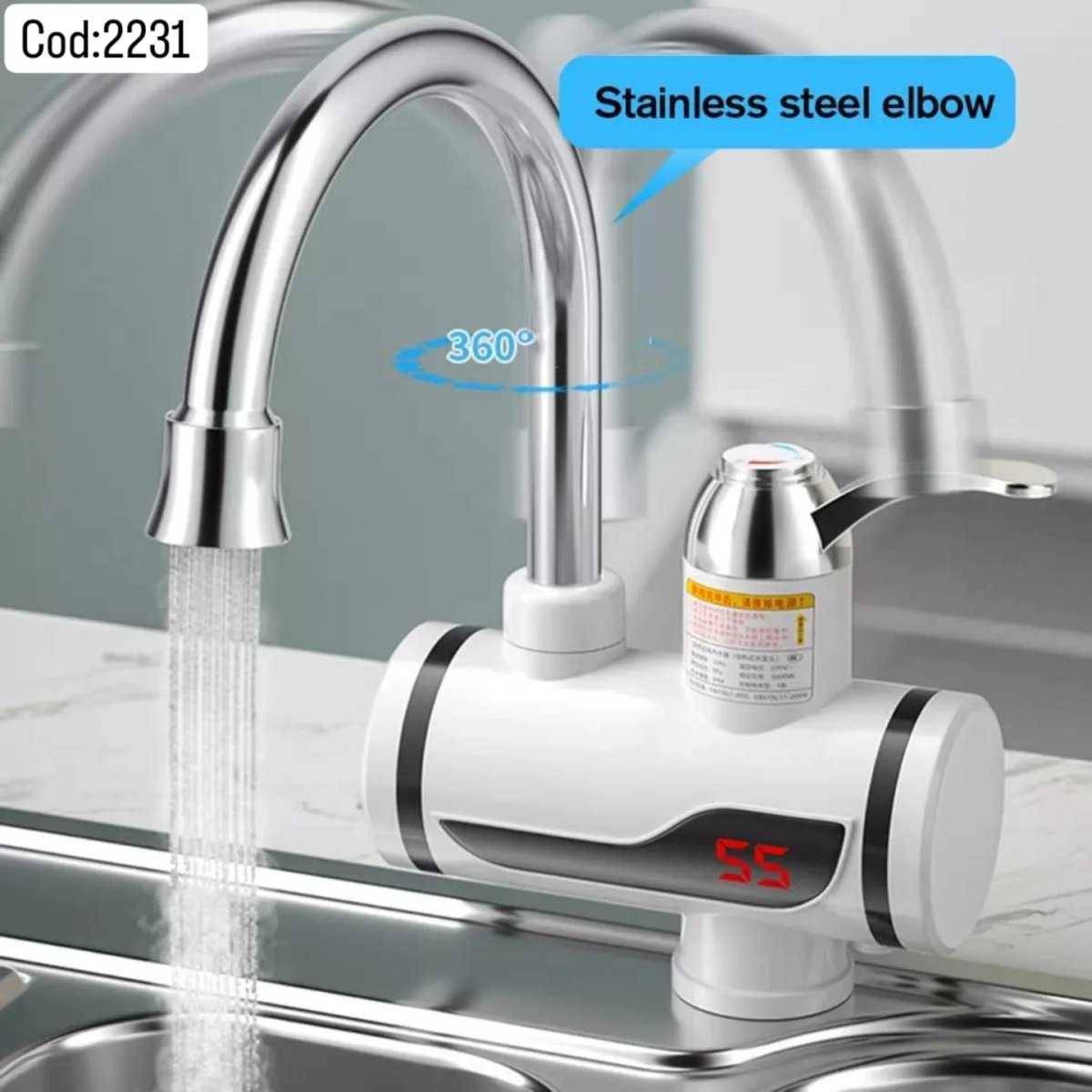 Grifo de cocina con calentador de agua 3000