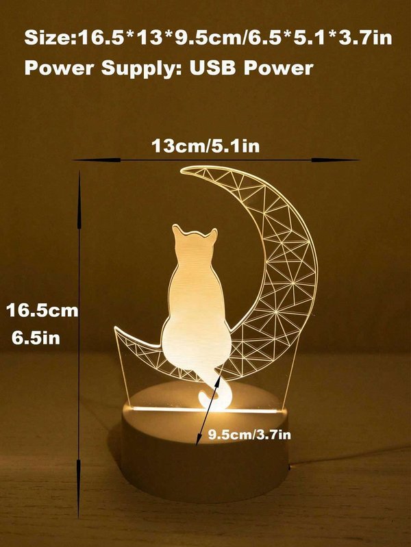 Lámpara de Gato y Luna