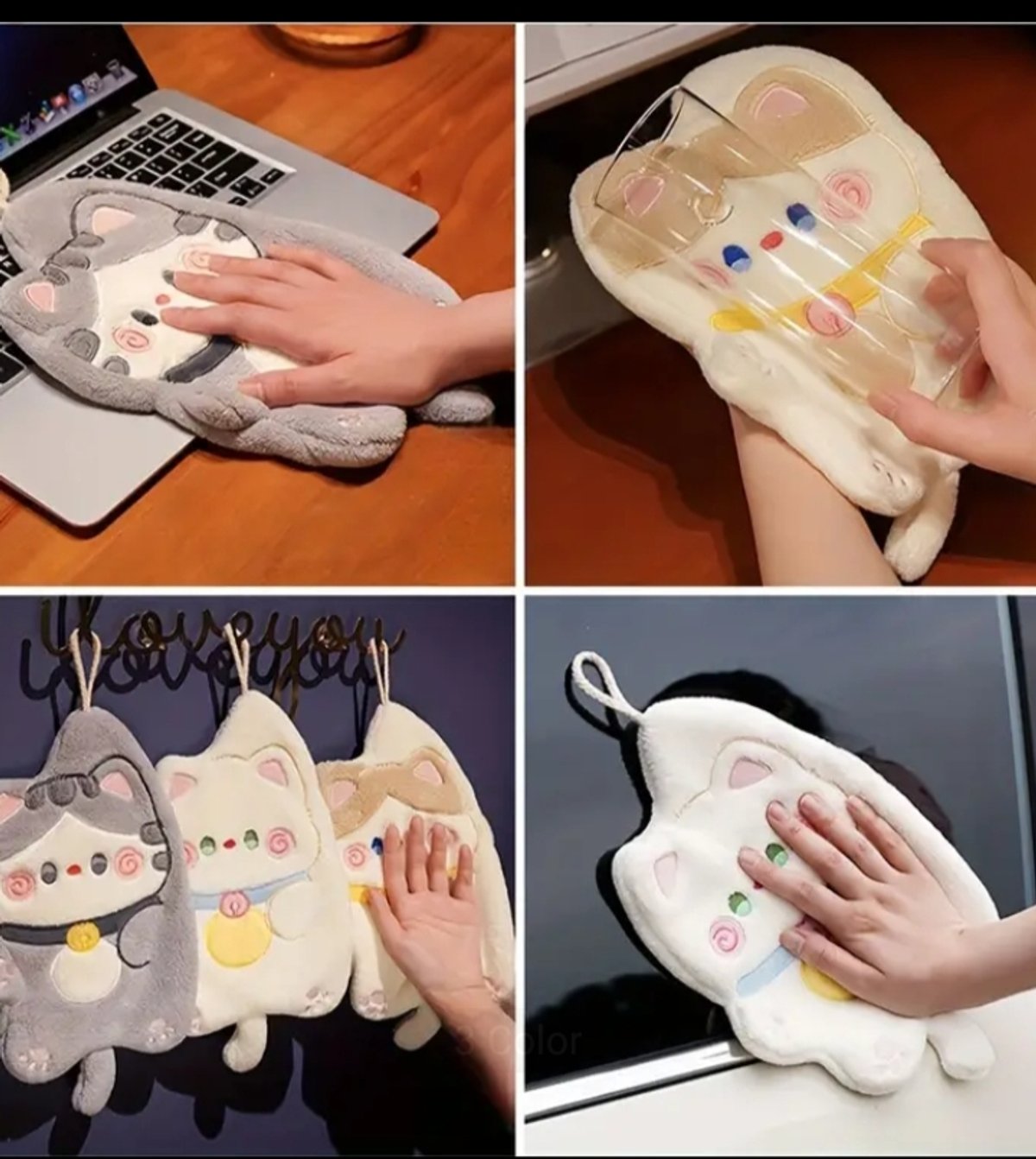 Toalla colgante de manos