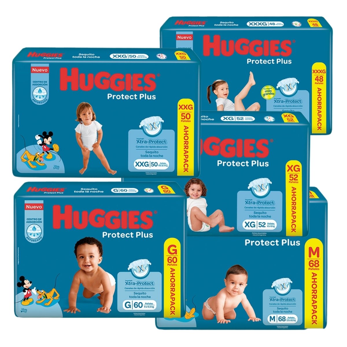 Huggies Protec plus (celeste) - 2