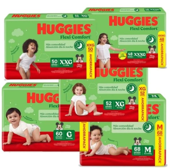 Huggies flexi confort (verde)