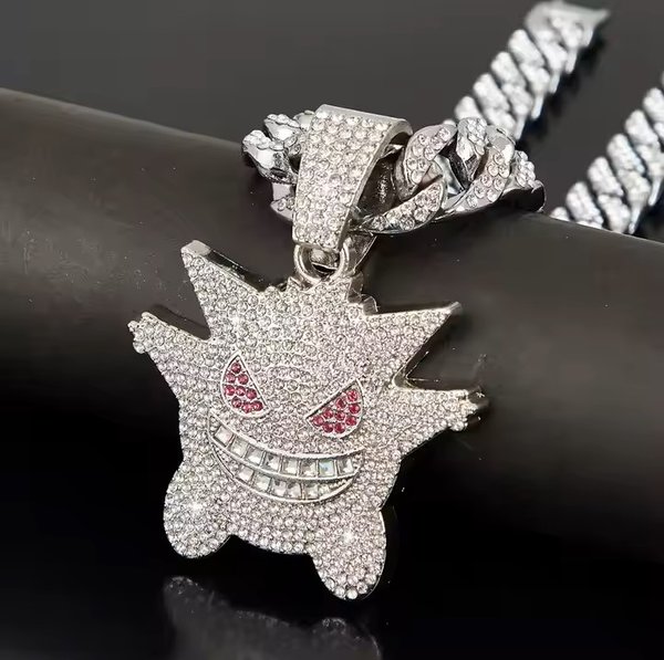 Cadena Tipo Cubana Con Diseno De Gengar