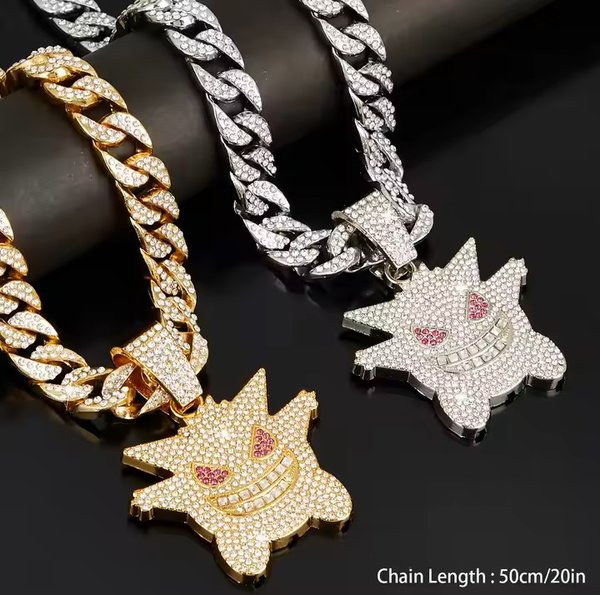 Cadena Tipo Cubana Con Diseno De Gengar