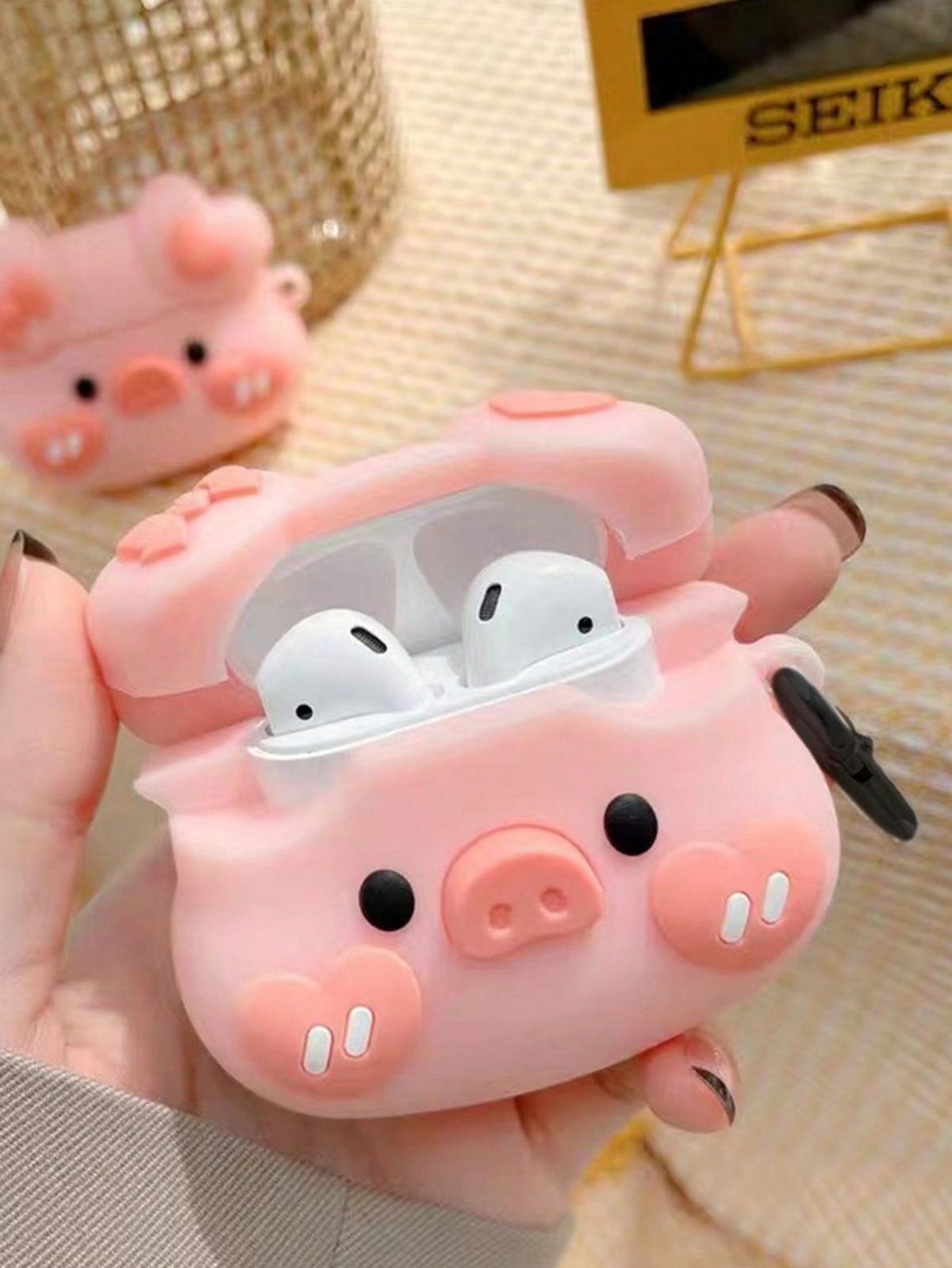 Funda Airpods Diseno Cerdito Cute
