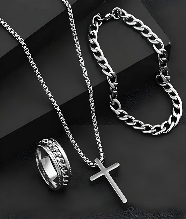 Set de Cadena, pulsera y anillo