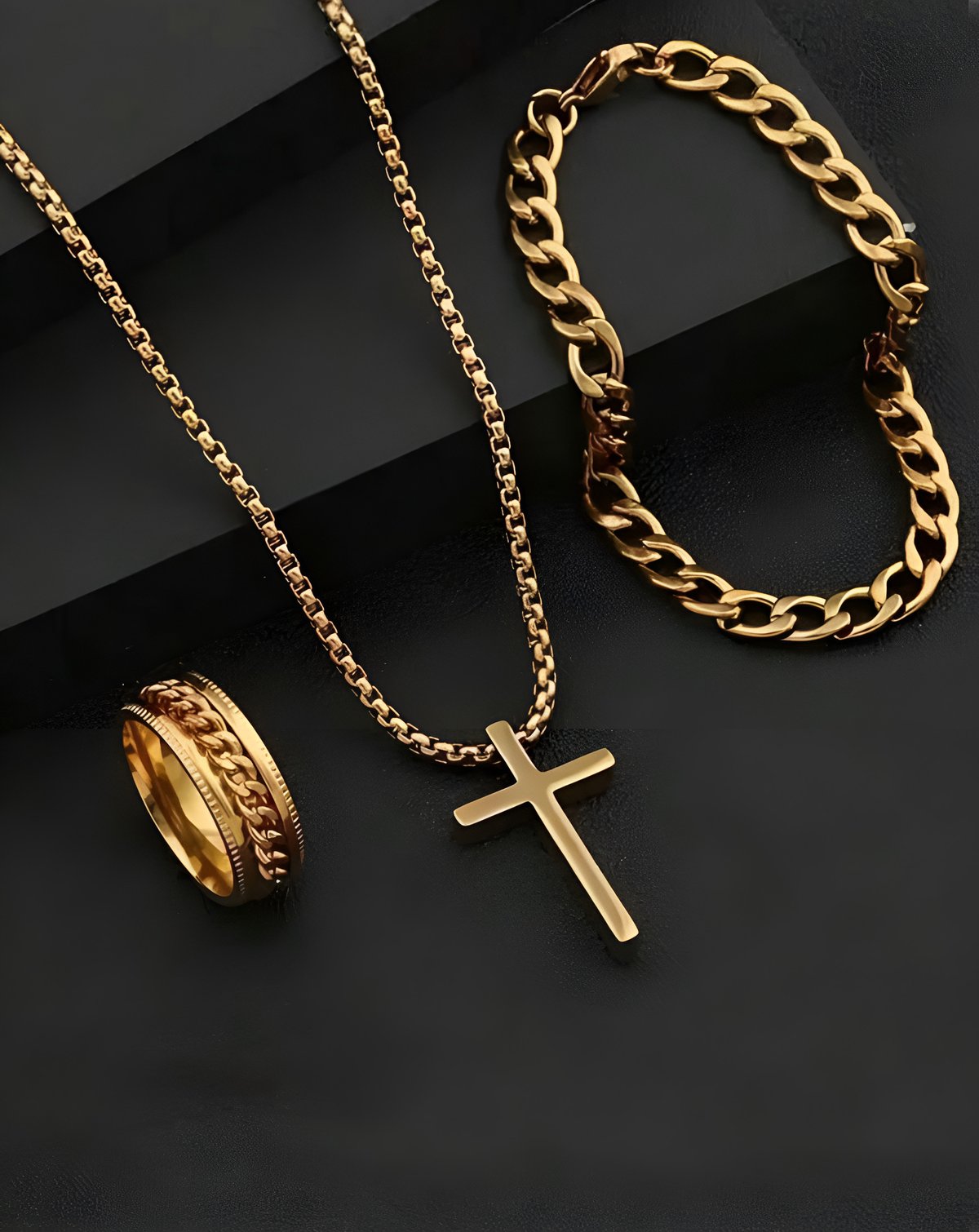 Set de Cadena, pulsera y anillo - 2