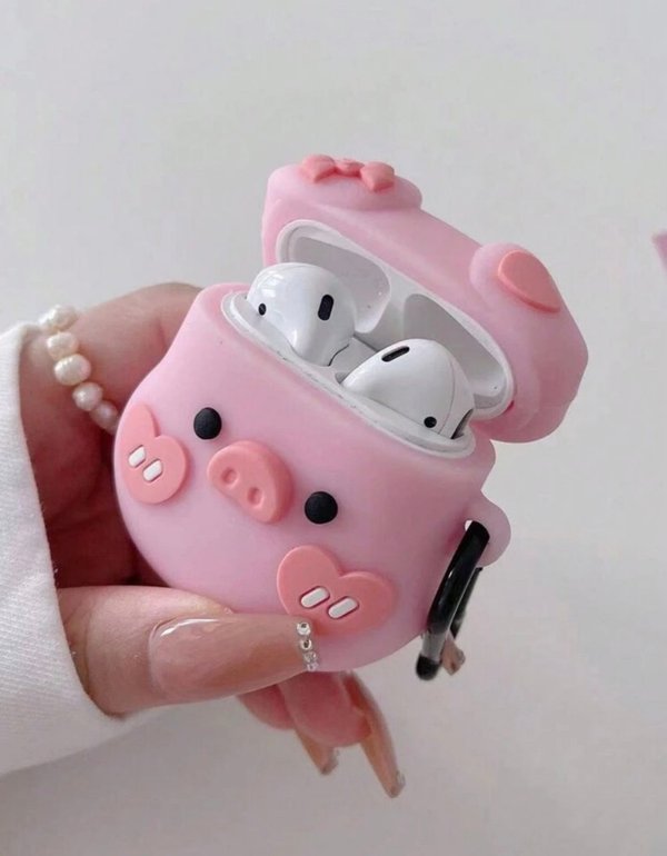 Funda Airpods Diseno Cerdito Cute