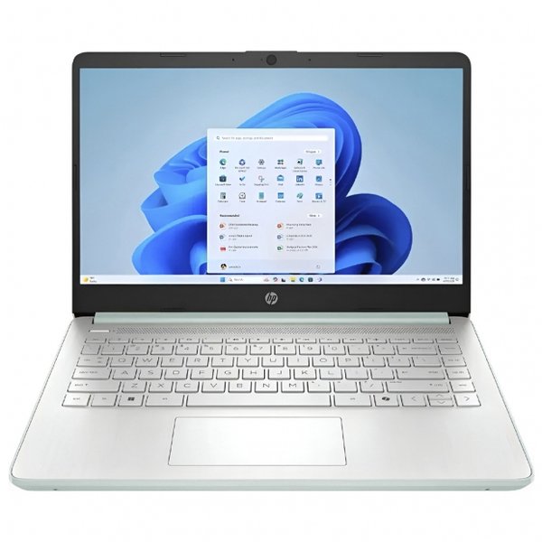 Notebook HP 14-DQ6013DX , Intel N150 3.60GHZ, 4GB RAM, 128GB UFS, Tela 14" HD (1366 x 768), Windows 11 Home in S mode, Inglês, Verde