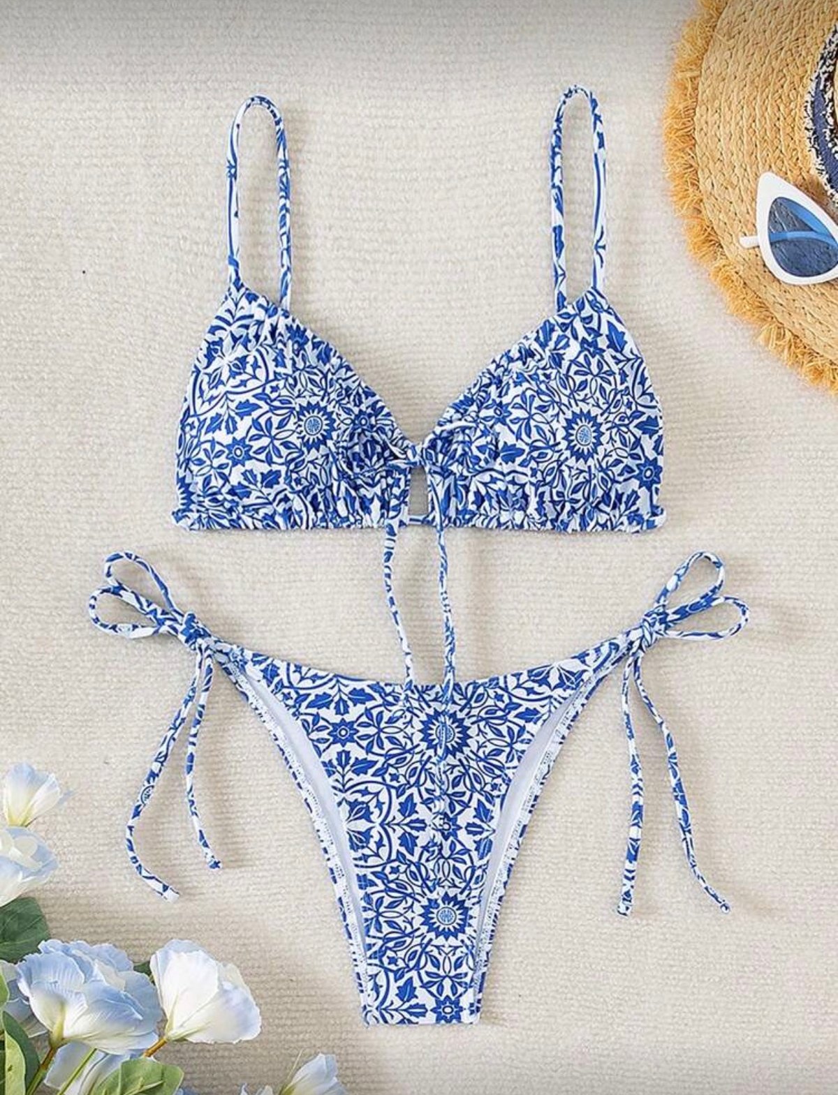 Bikini estampado azul - 2