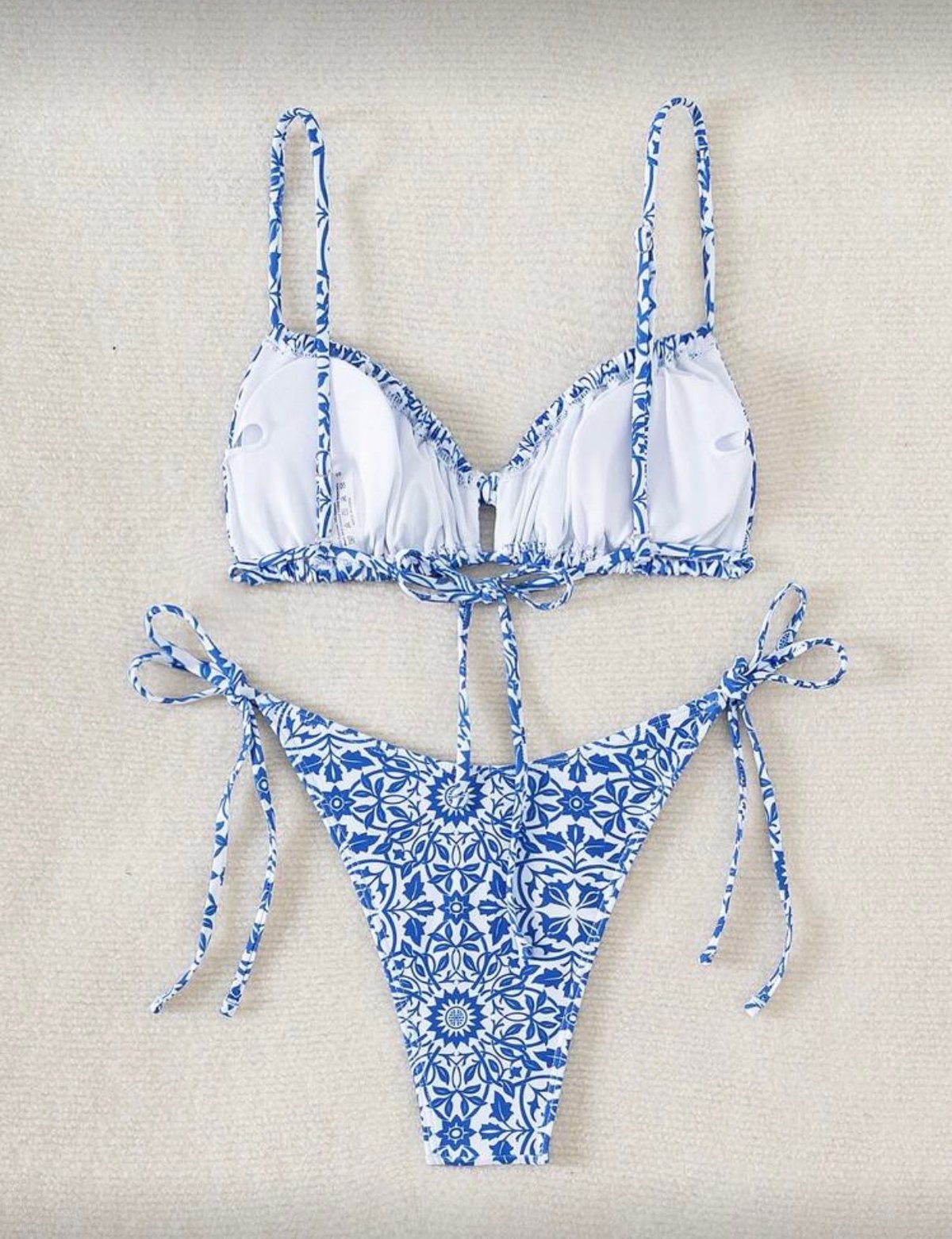 Bikini estampado azul - 3