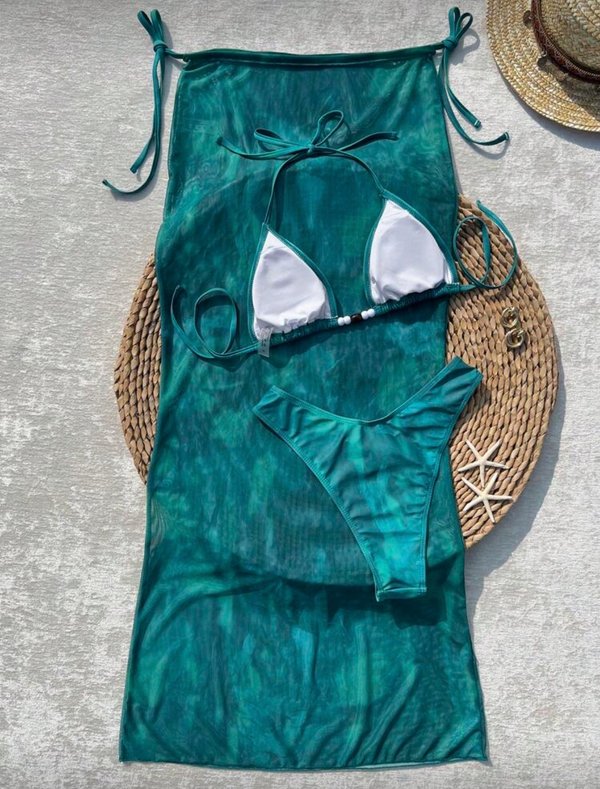 Bikini verde 3 piezas