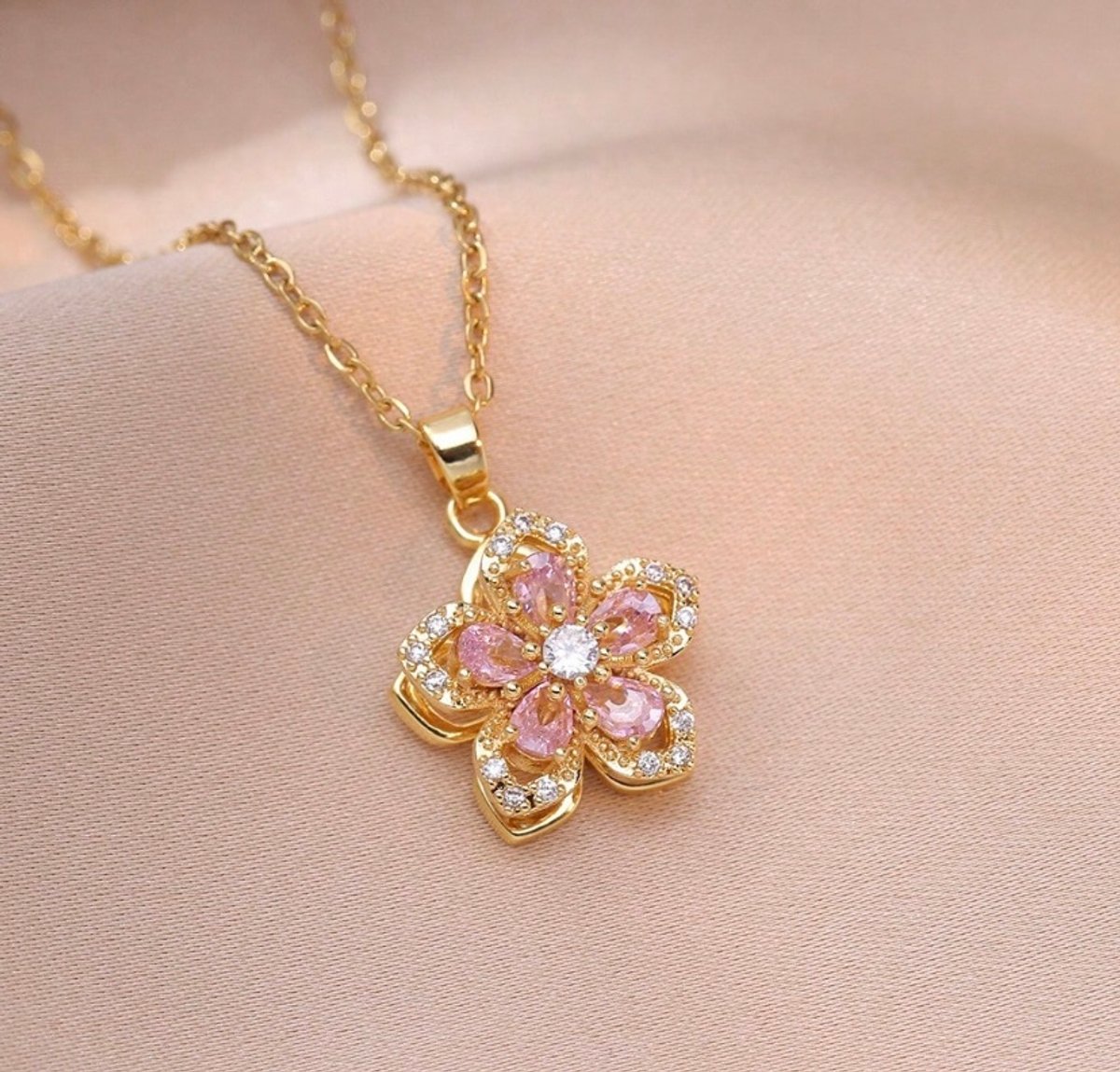 Collar Flor Giratoria 🌸💫 - 3