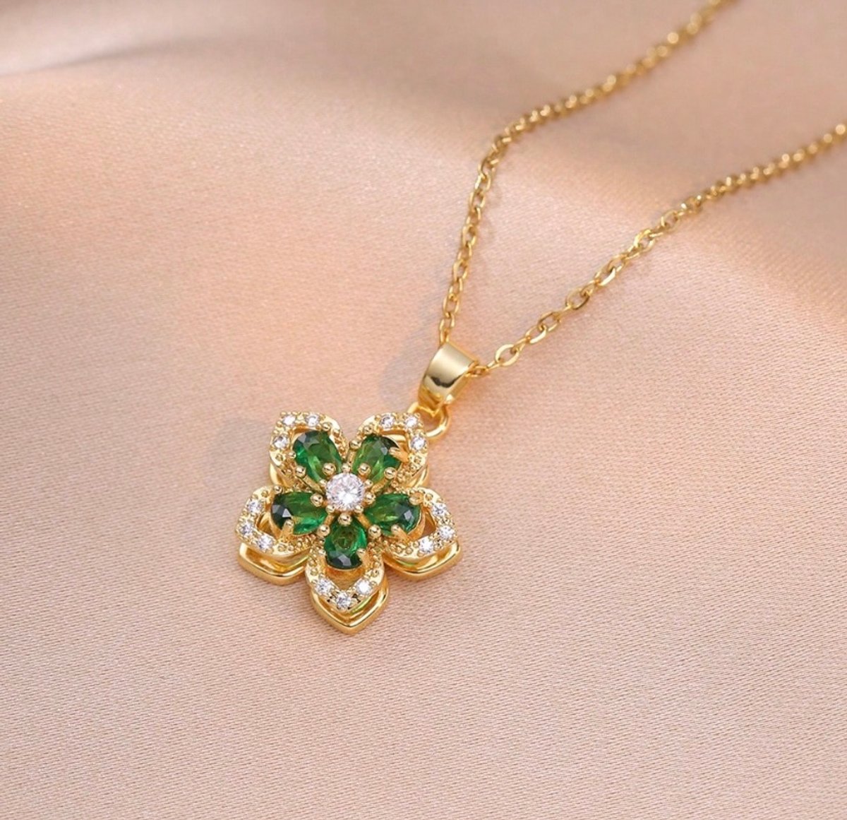 Collar Flor Giratoria 🌸💫 - 2
