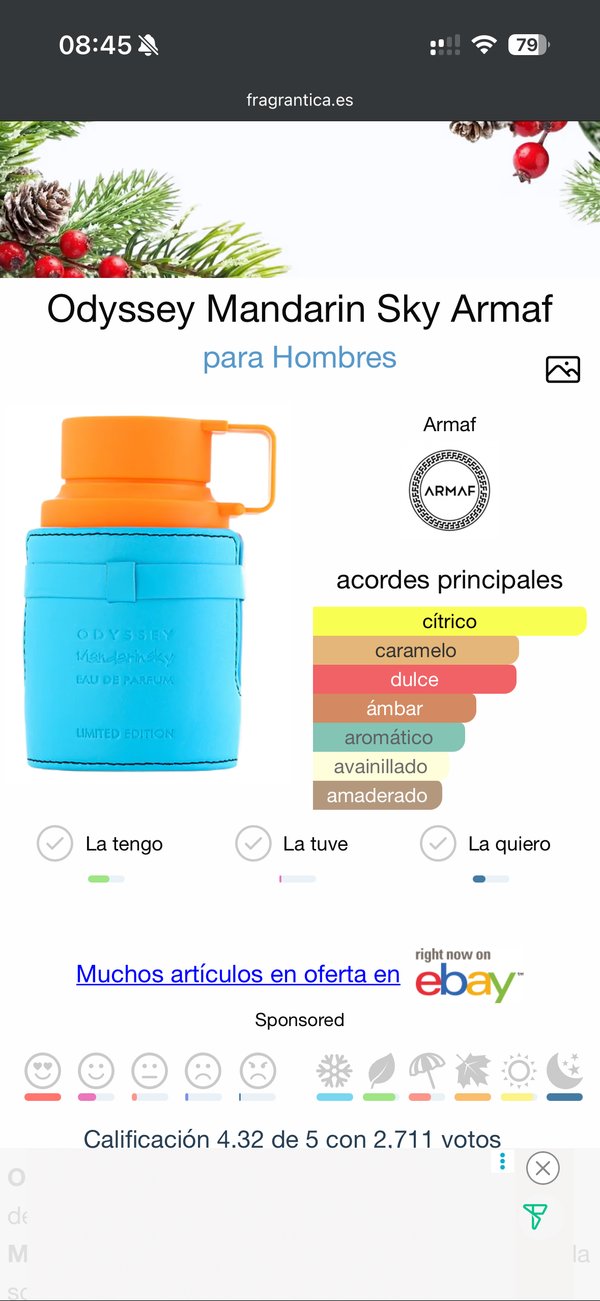 Odyssey Mandarin Sky - Armaf