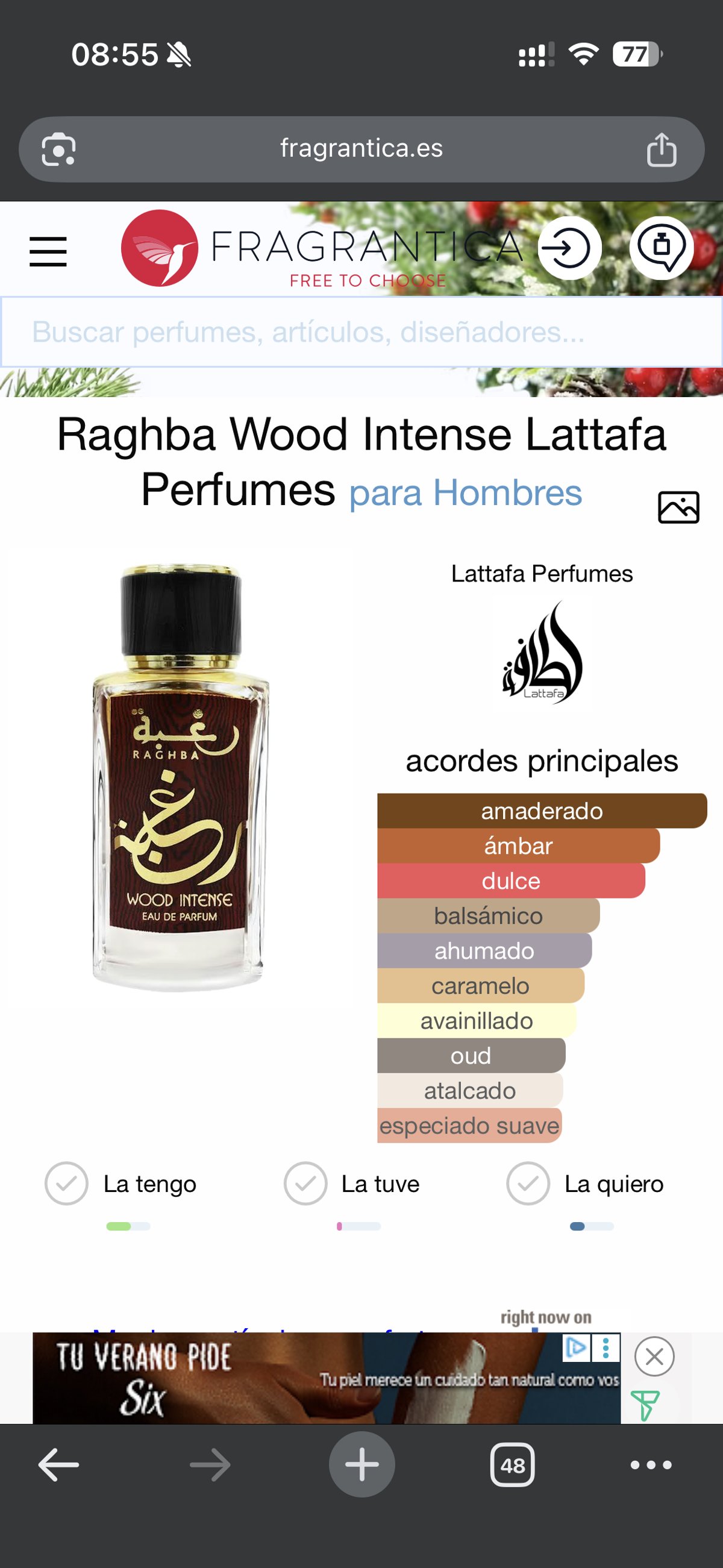 Raghba Wood Intense - Lataffa - 2