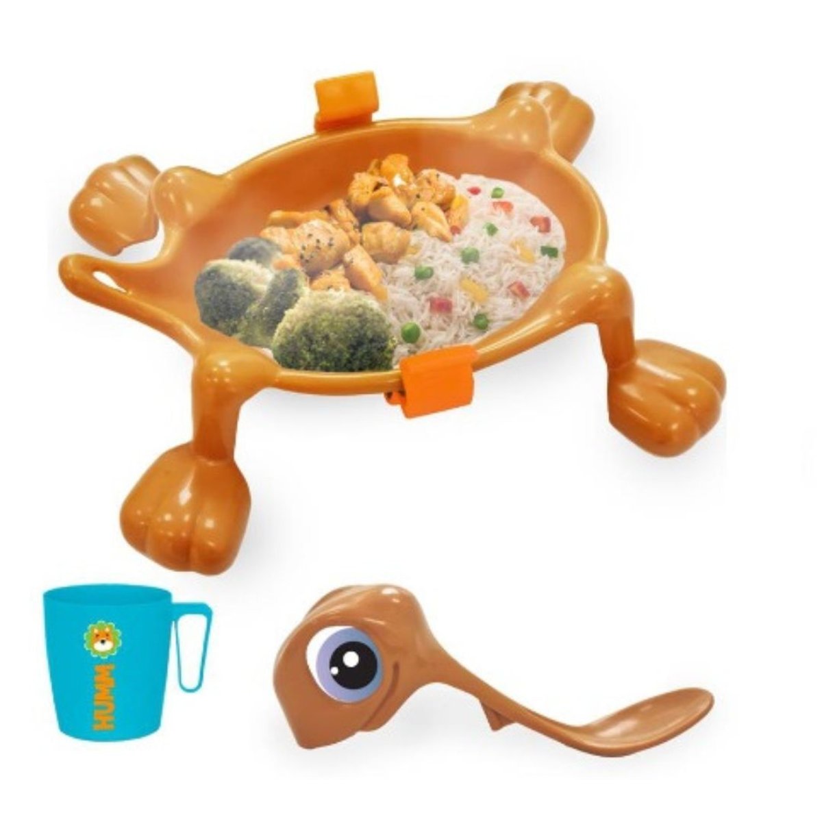 Plato Tortuga Para Bebes Con Cuchara 54 - 2