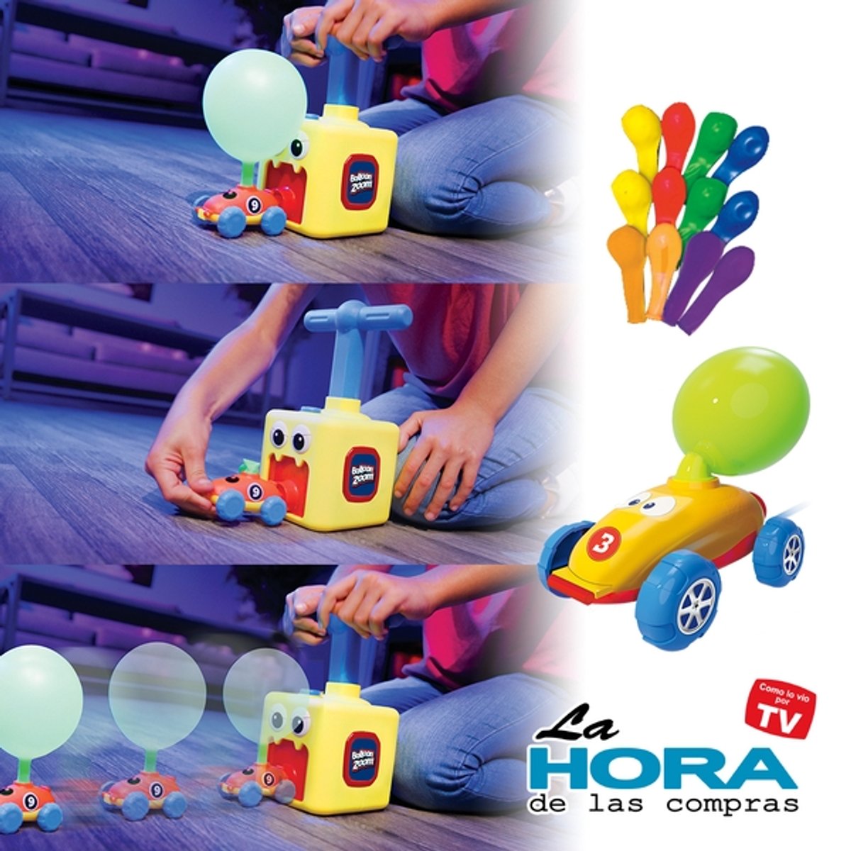 Balloon Zoom ¡autos de carreras impulsados por globos para diversión sin límites! - 2